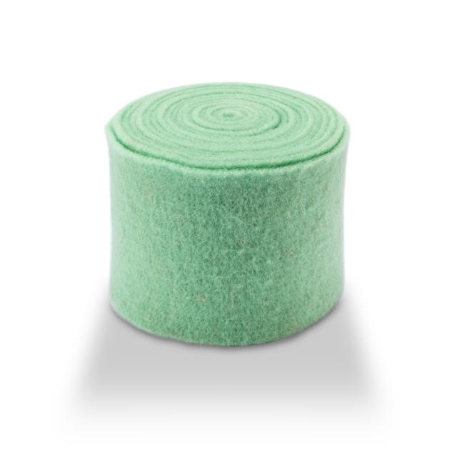 Wollband aus echter Schafwolle in Blau- & Türkis-Tönen – 13 cm Breite, 5 Meter