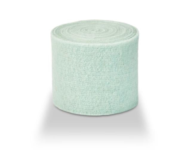 Wollband aus echter Schafwolle in Blau- & Türkis-Tönen – 13 cm Breite, 5 Meter