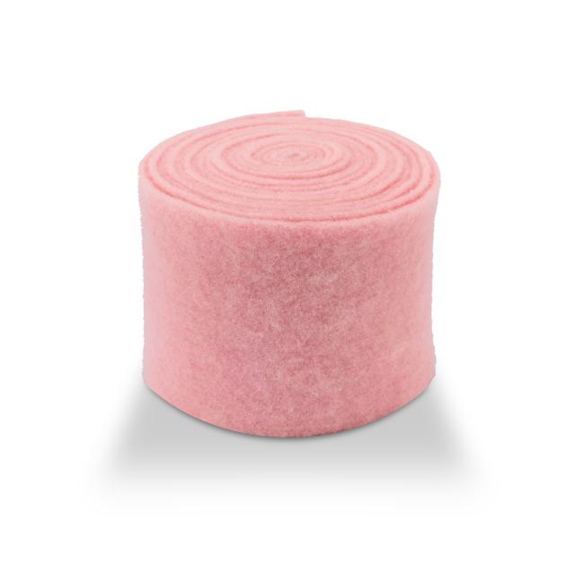 Wollband aus echter Schafwolle in Rosa-Tönen – 13 cm Breite, 5 Meter