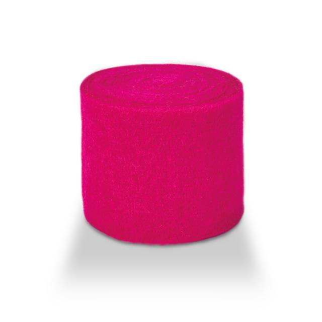 Wollband aus echter Schafwolle in Rosa-Tönen – 13 cm Breite, 5 Meter