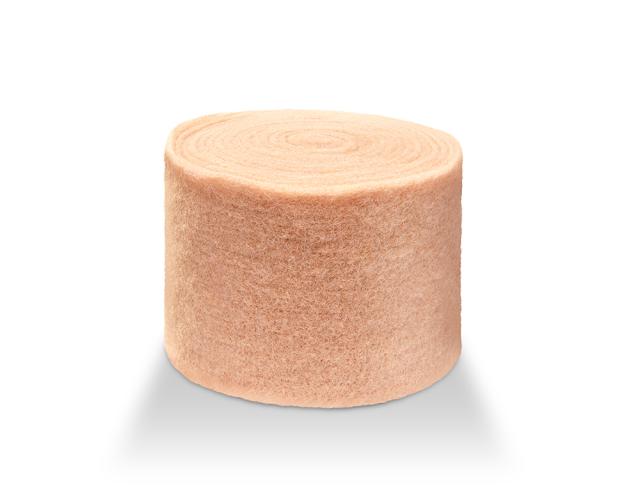 Wollband aus echter Schafwolle in Rosa-Tönen – 13 cm Breite, 5 Meter