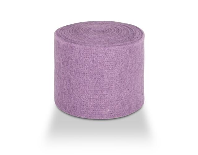 Wollband aus echter Schafwolle in Rosa-Tönen – 13 cm Breite, 5 Meter