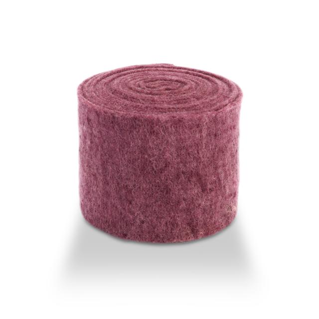 Wollband aus echter Schafwolle in Rosa-Tönen – 13 cm Breite, 5 Meter
