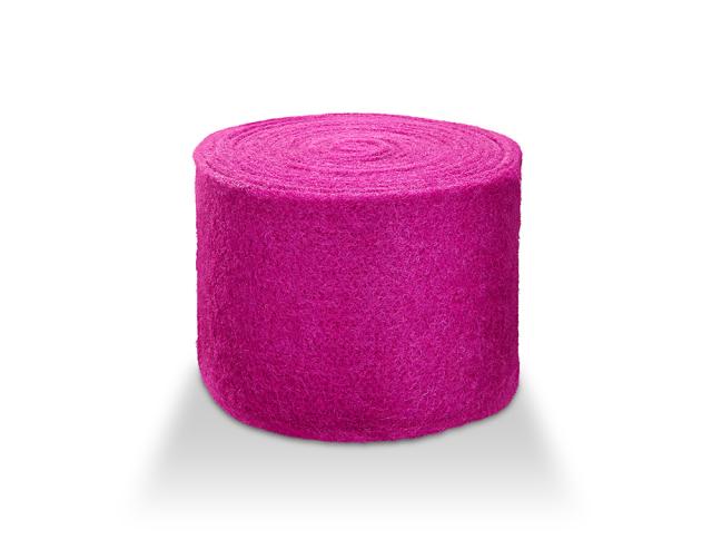 Wollband aus echter Schafwolle in Rosa-Tönen – 13 cm Breite, 5 Meter