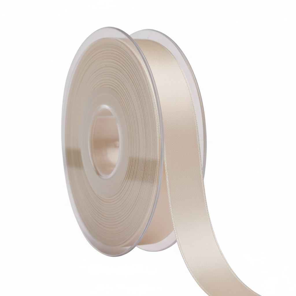 Creme Satinband 16mm freigestellt