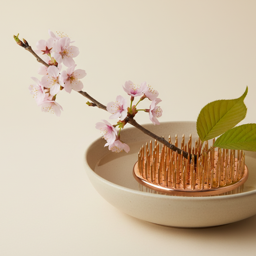 Steckigel Kenzan mit Ikebana